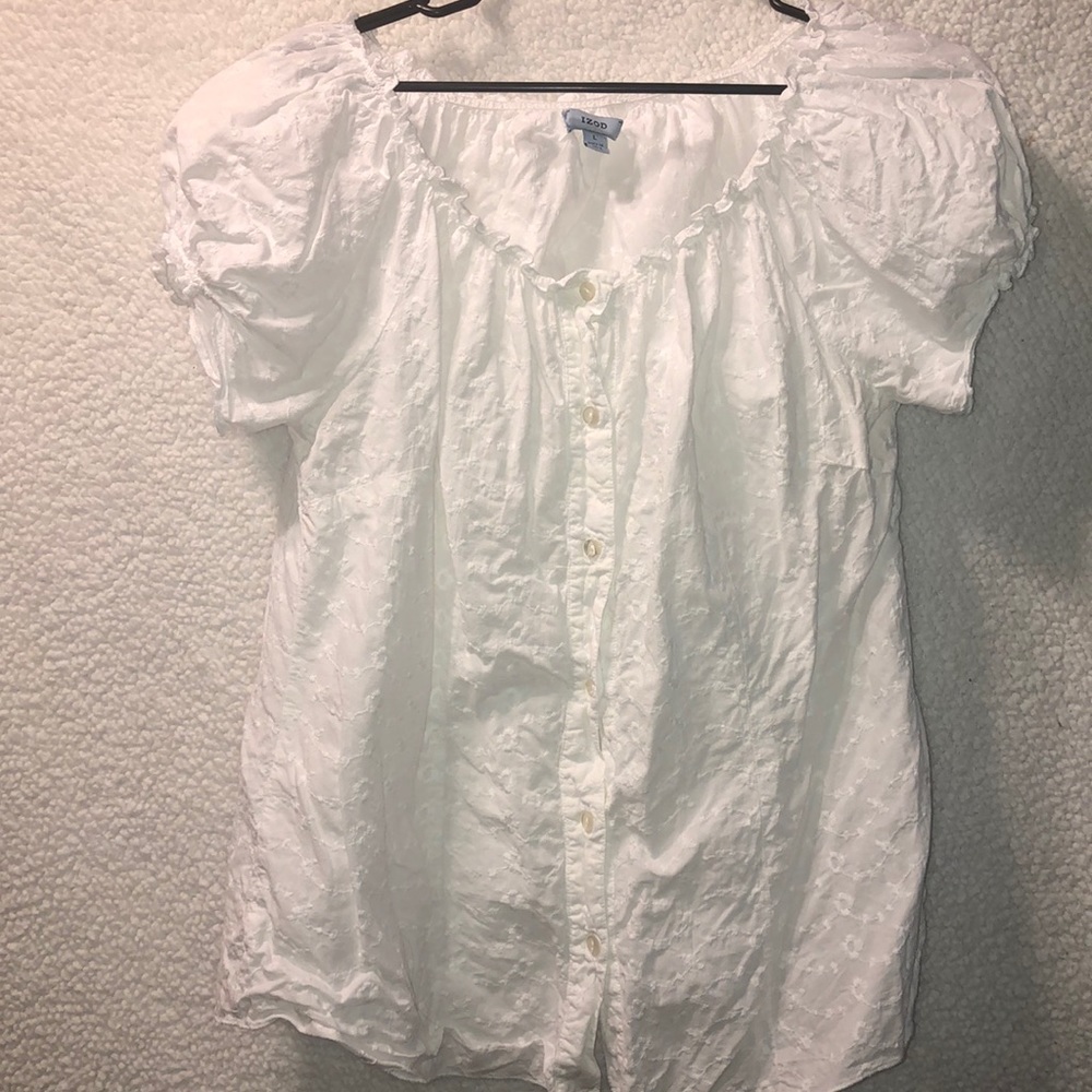 Off the Shoulder Eyelet Blouse 😁